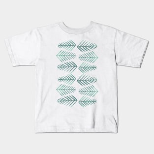 Watercolor pine trees - vintage green Kids T-Shirt